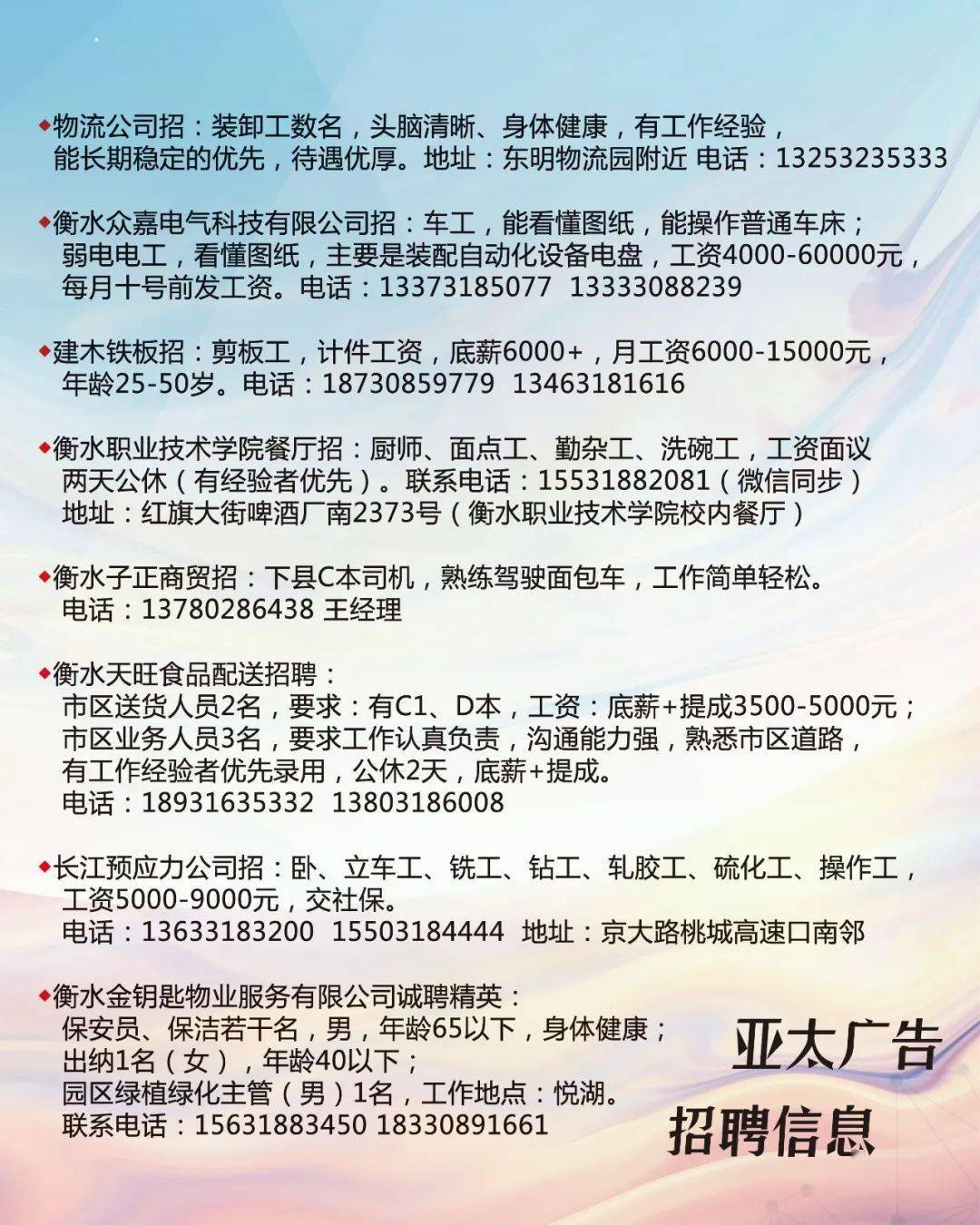 张店兼职最新招聘